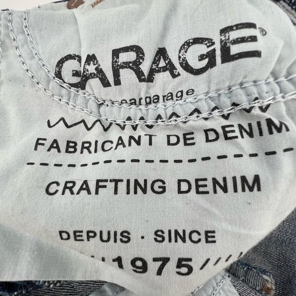 Garage Retro High Waisted Distressed Cuffed Hem Jean Shorts Size 1 Women’s - Picture 7 of 8